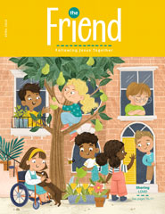 Cover of the April Friend magazine