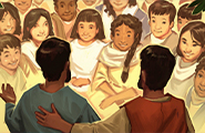 Nephi and Jacob teach their families about Jesus.
