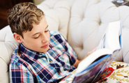 Boy reading