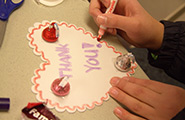 Paper heart with Thank You written on it