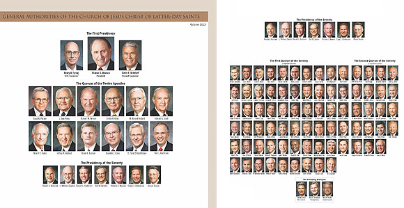 Lds General Authorities Chart