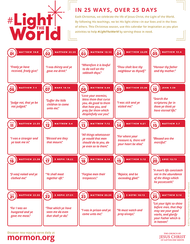 Light The World 2025 Lds Church