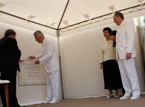 La pietra angolare del tempio in Guatemala