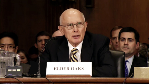 Elder Dallin H. Oaks at US Senate