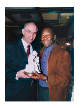 Elder Andersen with Pele