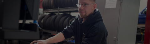 Man working in an auto shop