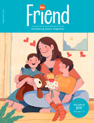Cover of the February Friend magazine