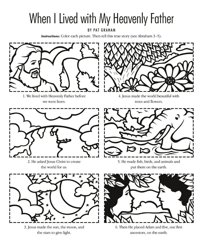 The Creation Coloring Page - Printable