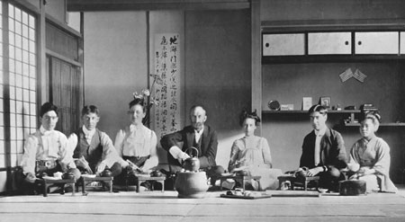 Elder Grant (center) in Japan, 1902