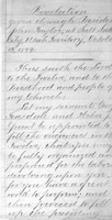 A handwritten copy of the revelation President John Taylor