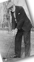 Heber J. Grant playing golf