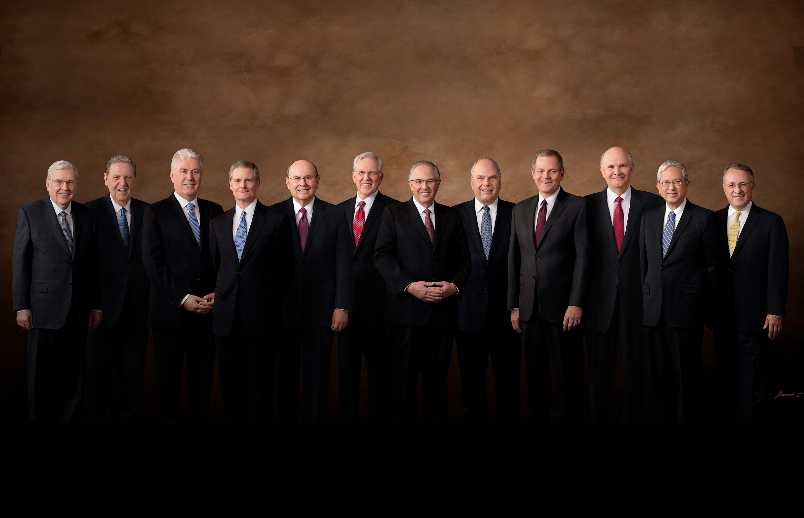 Picture of 12 apostles lds church