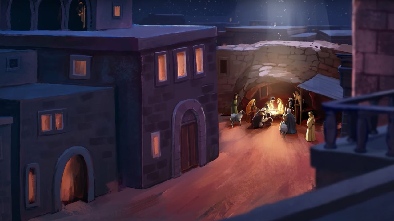 Animated picture of the nativity
