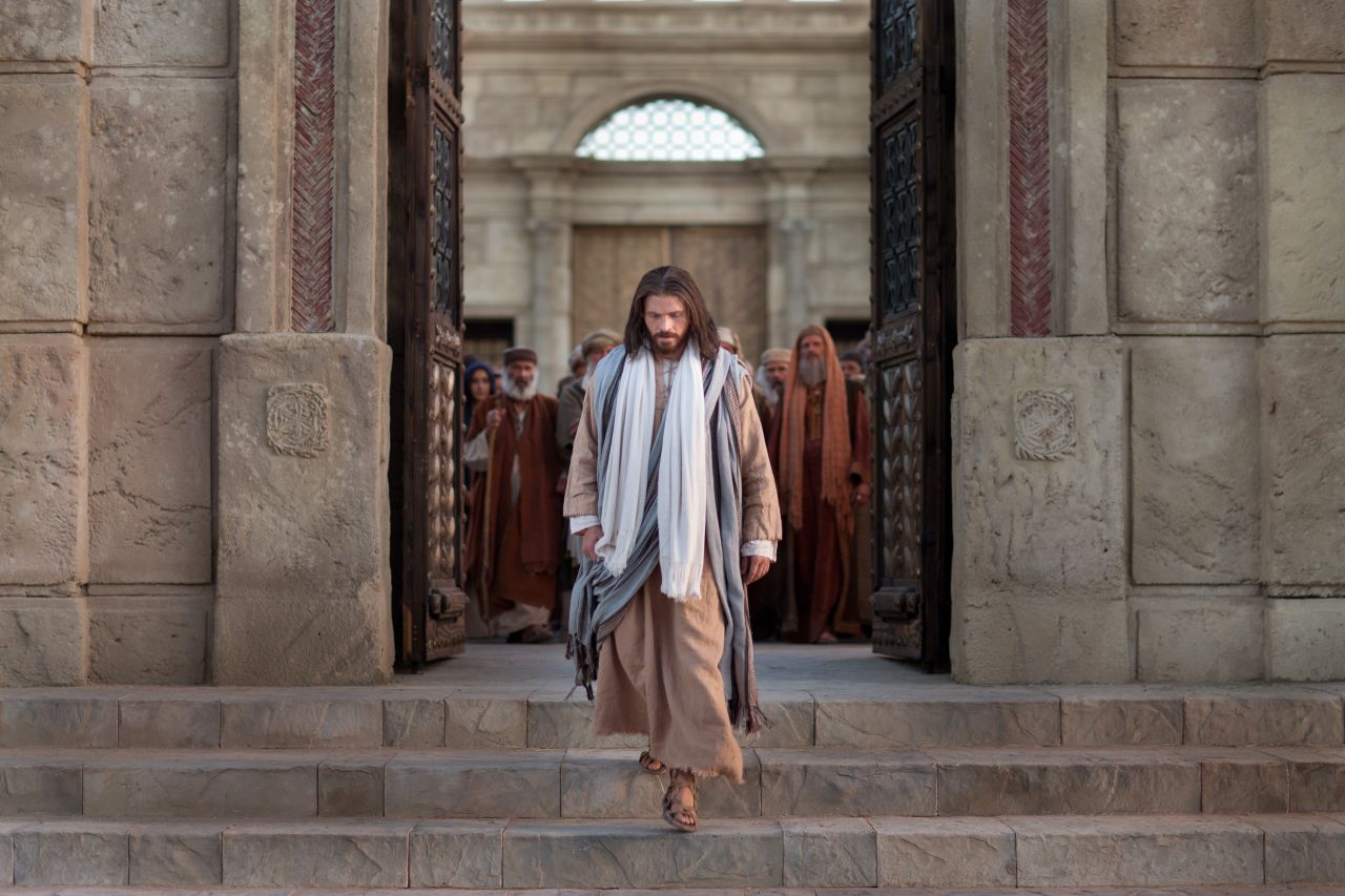 Jesus walks out of the Temple Mount