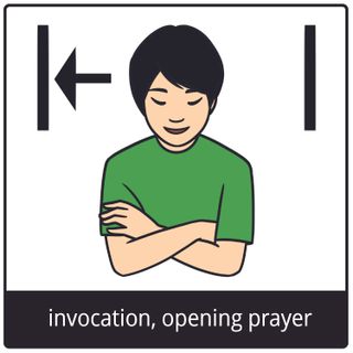 invocation (opening prayer) gospel symbol