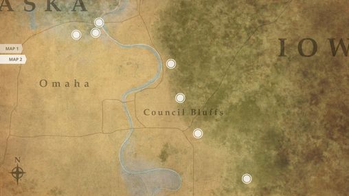 Iowa Nebraska Interactive Map