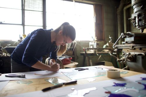 彩繪玻璃工作者