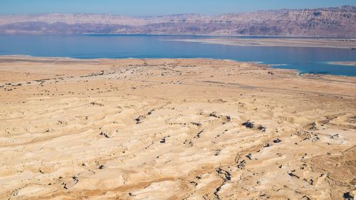the Dead Sea surrounded by desert