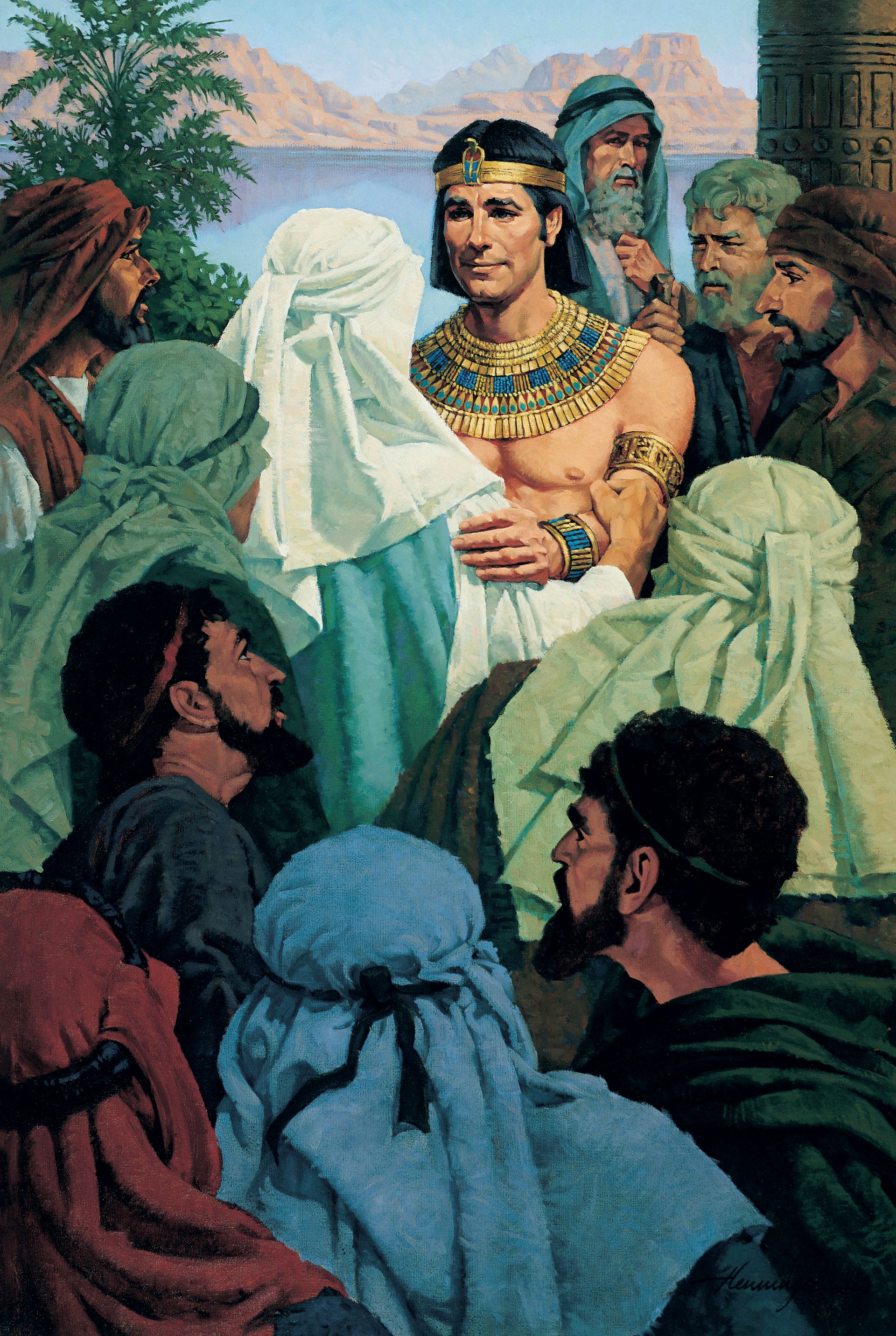 Joseph Forgiving His Brothers (Joseph Making Himself Known to His Brothers), by Ted Henninger; Primary manual 1-58; Primary manual 6-17