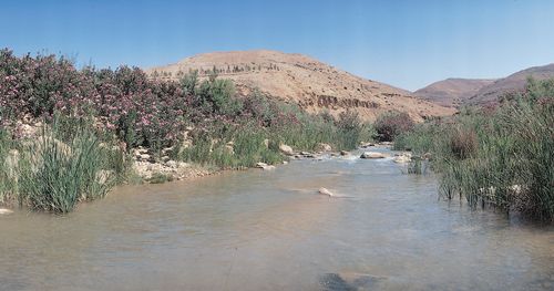 The Jabbok River flowing throughout the lower part of the Jordan valley in the modern day country of Jordan.Biblical/Historical info: The Old Testament Prophet Jacob (Israel) wrestled with the angel of the Lord near the Jabbok river. It was during this incident that the name of the Prophet was changed to Israel.(See Genesis 32:22-32)The river was one of the borders of the kingdom of the Old Testament King Sihon.(See Joshua 12:2)