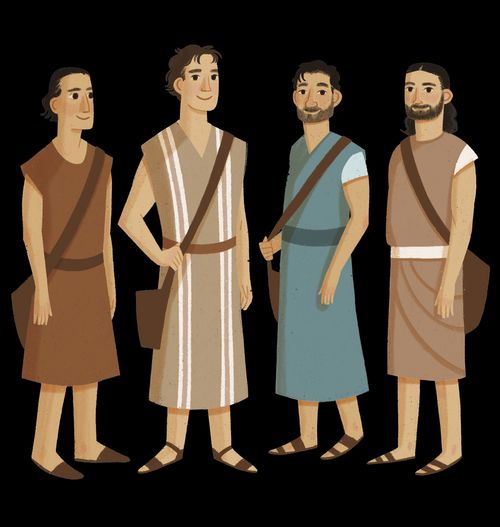 The sons of Mosiah standing together