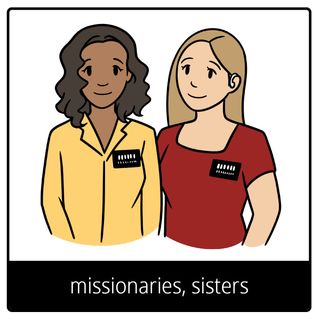 missionaries, sisters gospel symbol