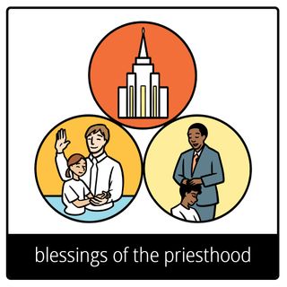 blessings of the priesthood gospel symbol