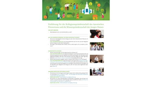 Einführung für die Kollegiums- und die Klassenpräsidentschaft