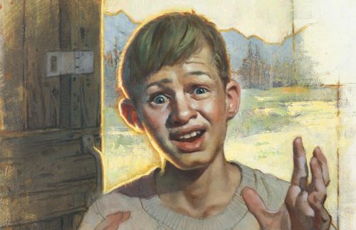 boy with shocked look