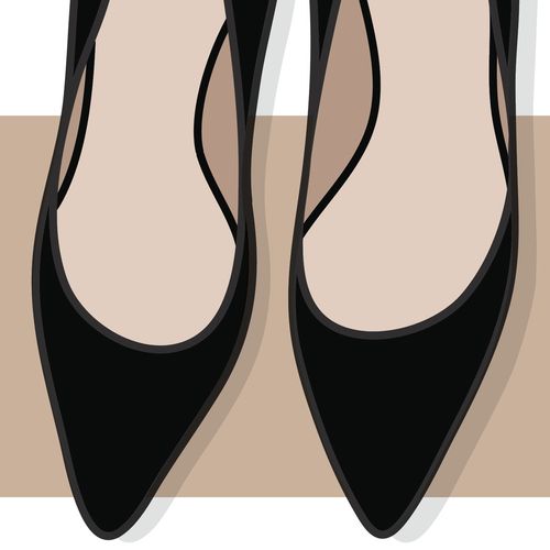 a pair of dress shoes for women