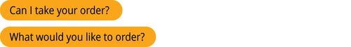 パターン1の質問　「ご注文をお伺いしてもよろしいですか」