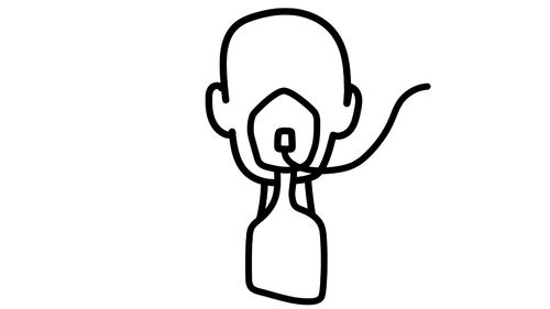 illustration of an oxygen mask
