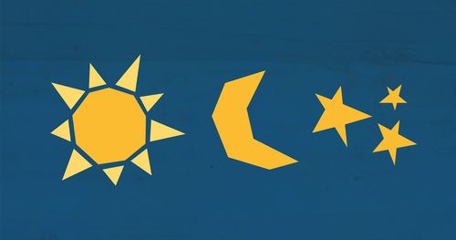 illustration showing Salvation and Exaltation: Sun, Moon, and Stars