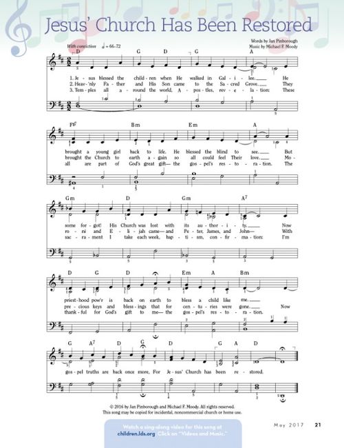 Music: Jesus’ Church Has Been Restored