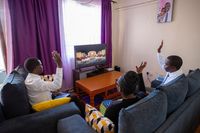Part of a series of images that were taken from around the world featuring families and individuals watching the October 2020 General Conference in their homes. This photo was taken in Kenya. October 3-4, 2020.