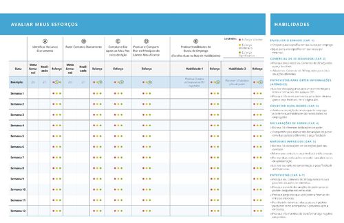 tabela avaliar meus esforços