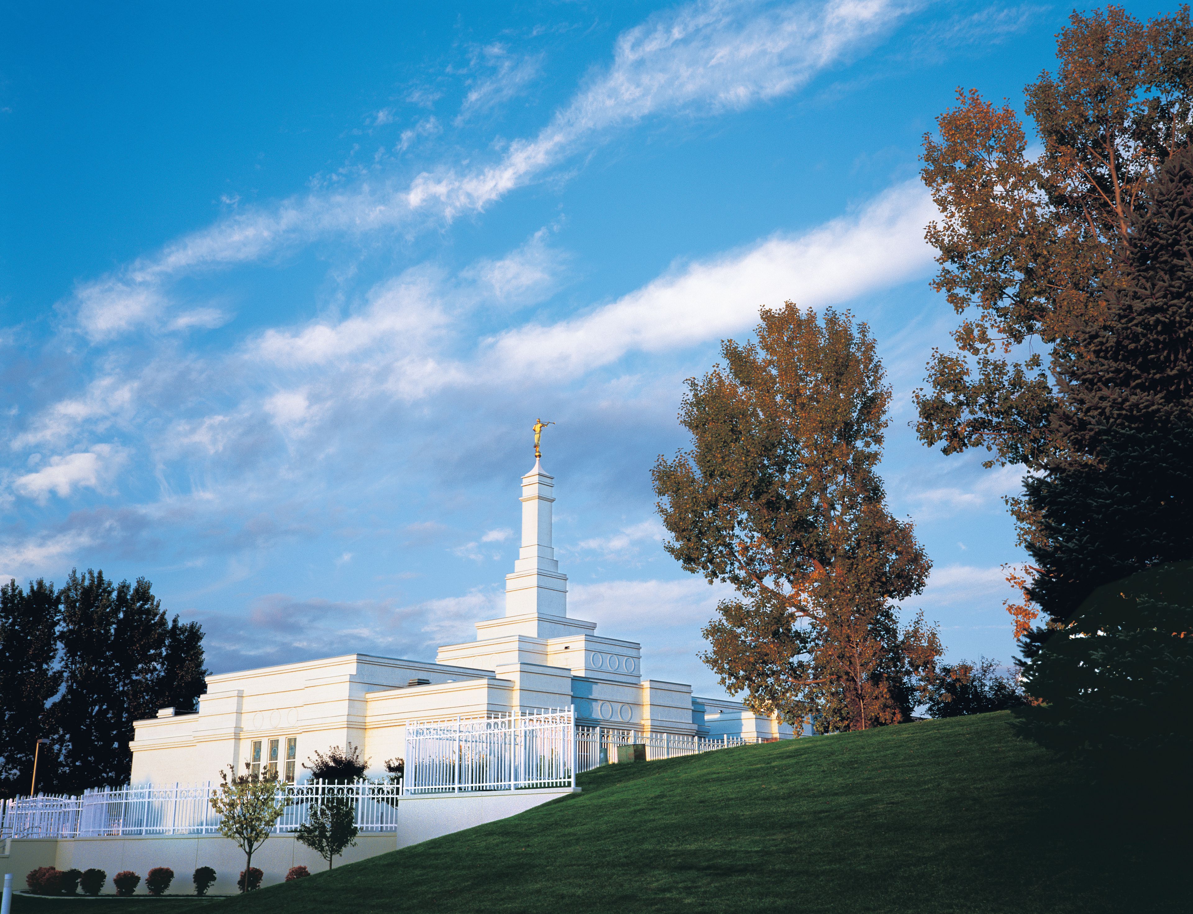 A view from the grounds of the Bismarck North Dakota Temple.