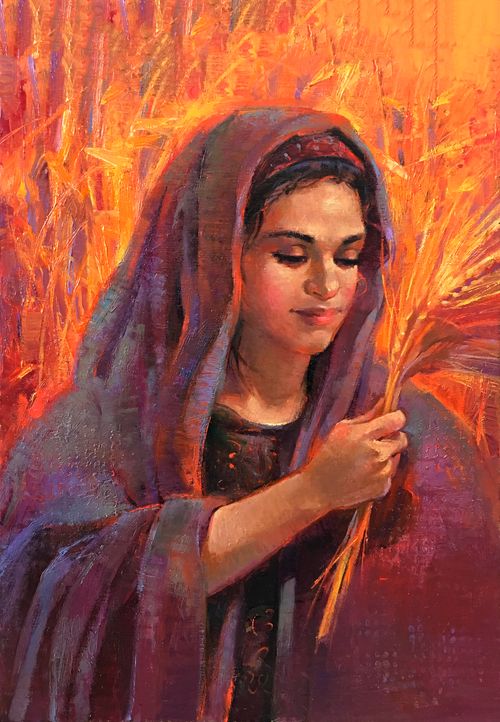 Ruth gathering wheat