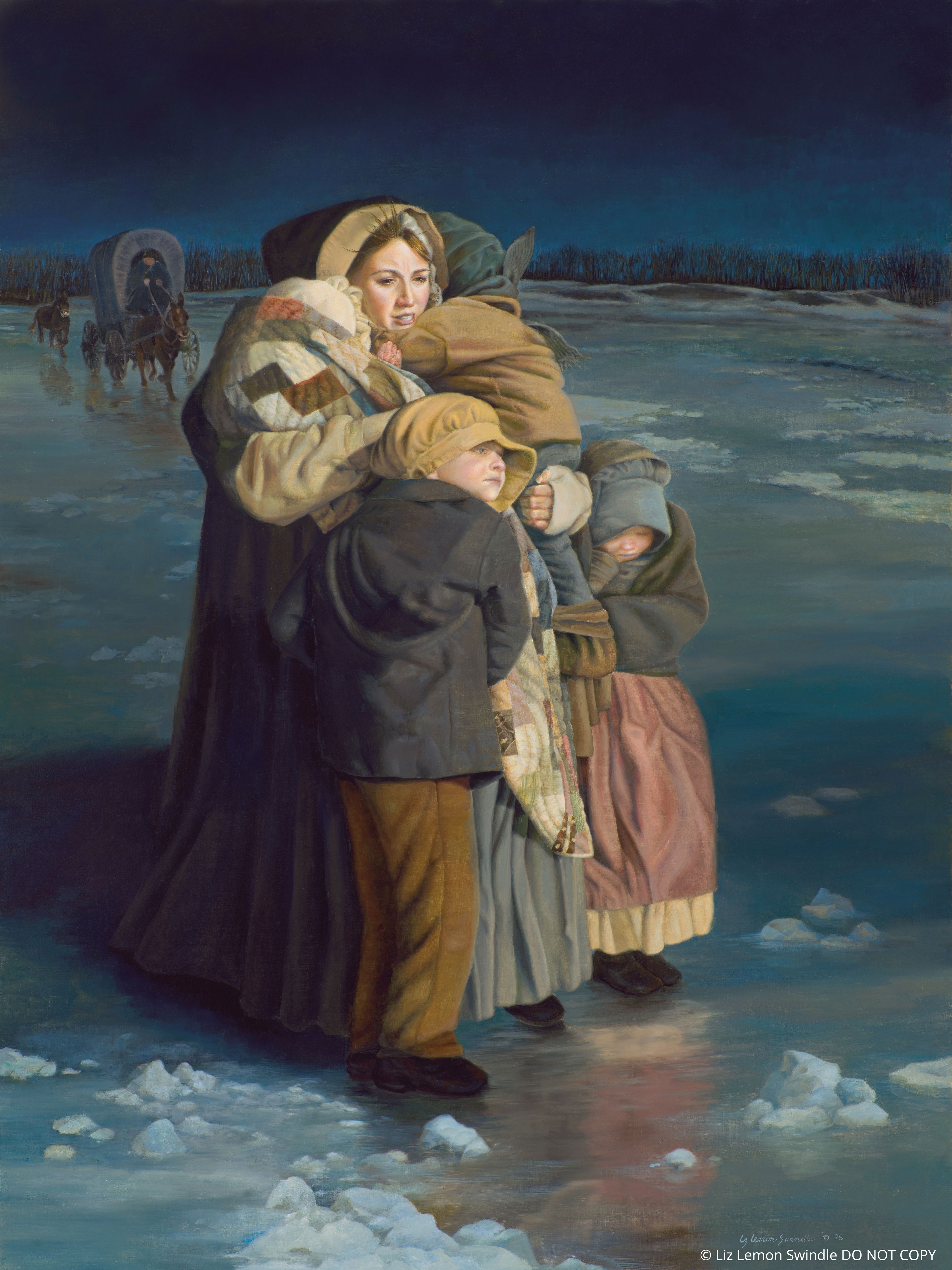 Of One Heart (Emma Crossing the Ice), by Liz Lemon Swindle; GAB 96; Teachings of Presidents of the Church: Joseph Smith (2007), 369. © Liz Lemon Swindle: DO NOT COPY. This asset is for Church use and online viewing only. © undefined ipCode 1.