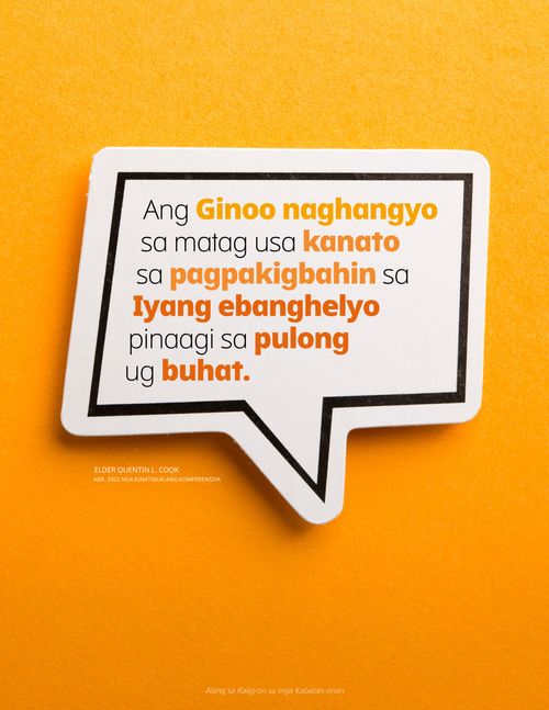 poster sa kinutlo diha sa speech bubble