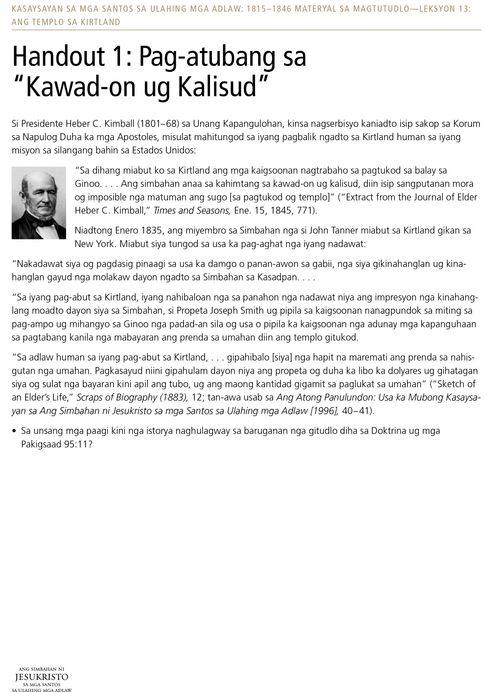 Handout 1: Pag-atubang sa “Kawad-on ug Kalisud”