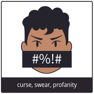 curse, swear, profanity gospel symbol