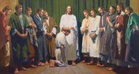 Христос посвящает Апостолов