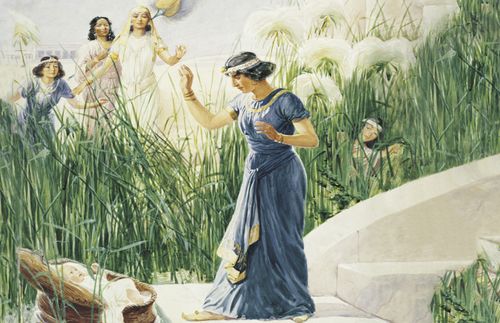 Moses being found by Pharaoh’s daughter