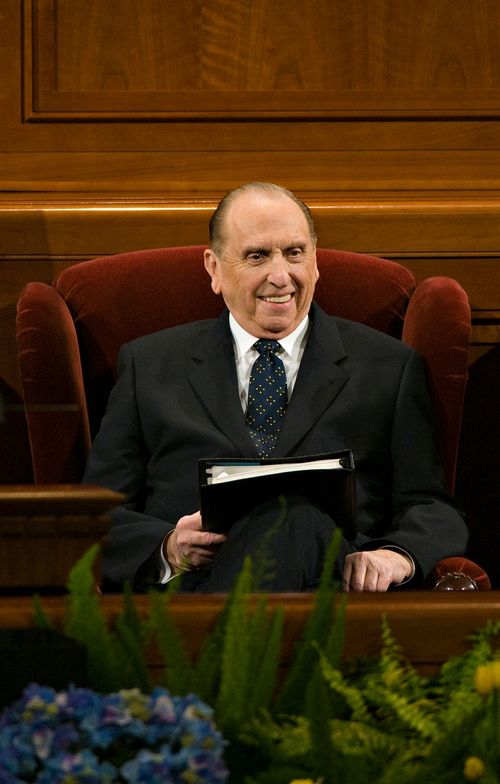 President Monson at conference