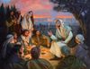 the Savior teaching group of people
