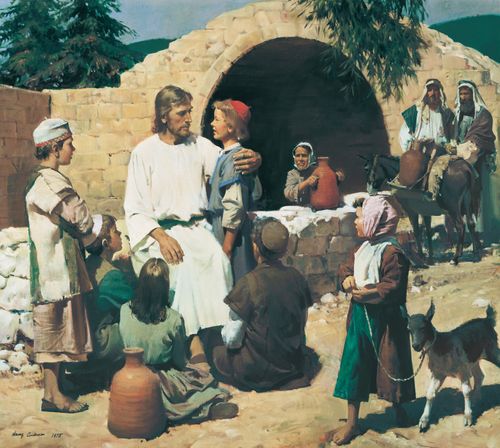 Kristus dan Anak-Anak (Kristus dengan Anak-Anak)