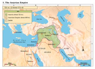 map of Assyrian Empire