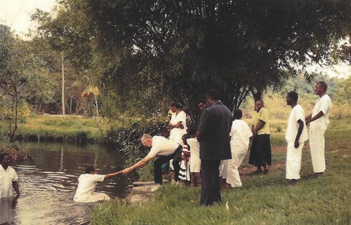 premiers baptêmes en République du Congo