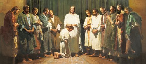 Христос посвящает Апостолов